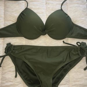 Olive green bikini